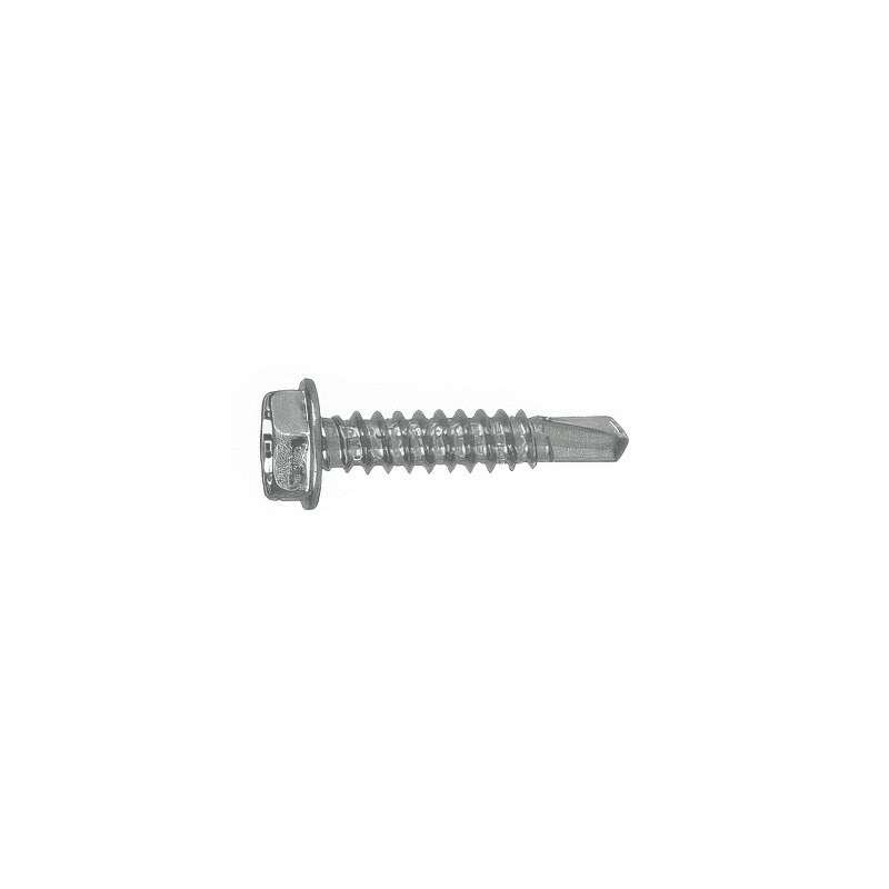 Hex Washer Head Self-Drilling Metal Screws - Stainless Steel