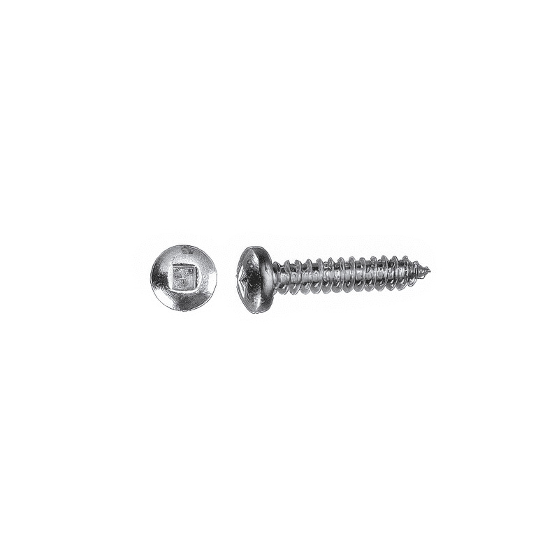 Pan Square Drive Sheet Metal Screws - Zinc Plated