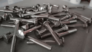 A picture of silver bolts