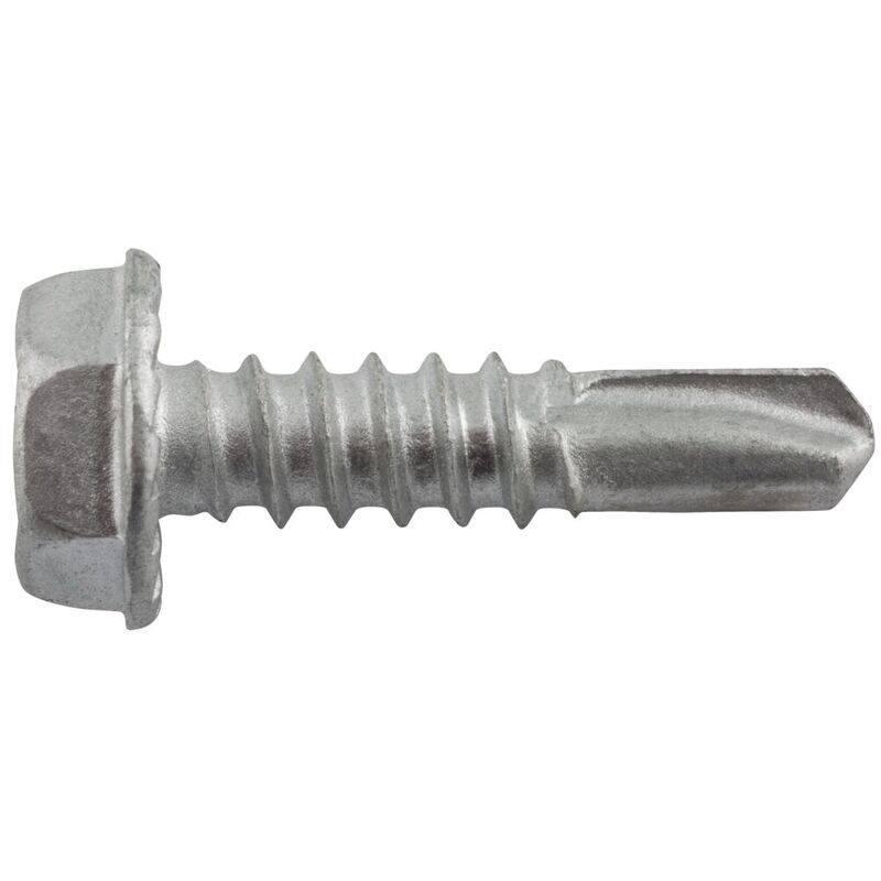 Elco® Drilit® Drill Screws Hex Washer Head w/Serrations #3 Point