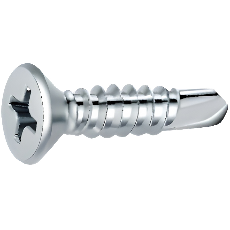 Stainless Steel Flat Phillips Self Drilling (Tek) Screws #3 Point