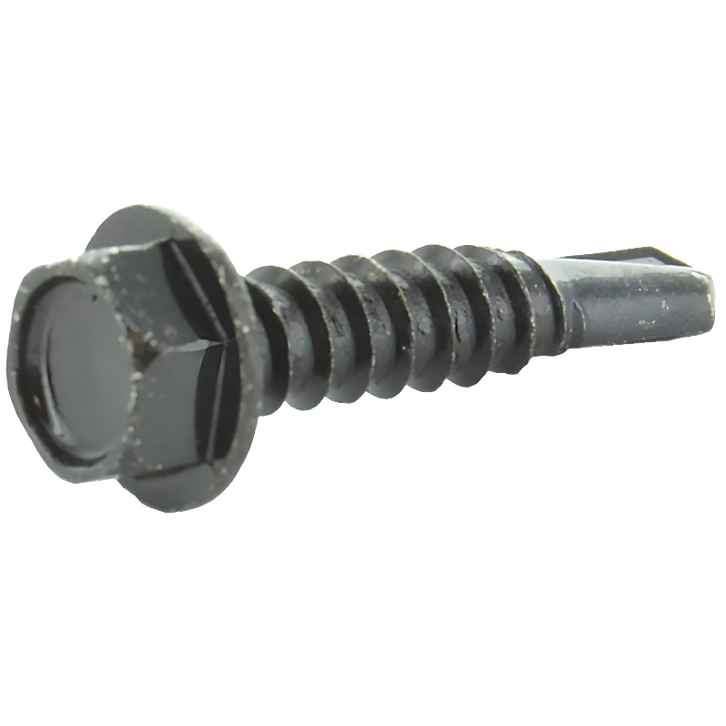 Hex Washer Head Self Drilling (Tek) Screws Bronze ZInc Plated #3 Point