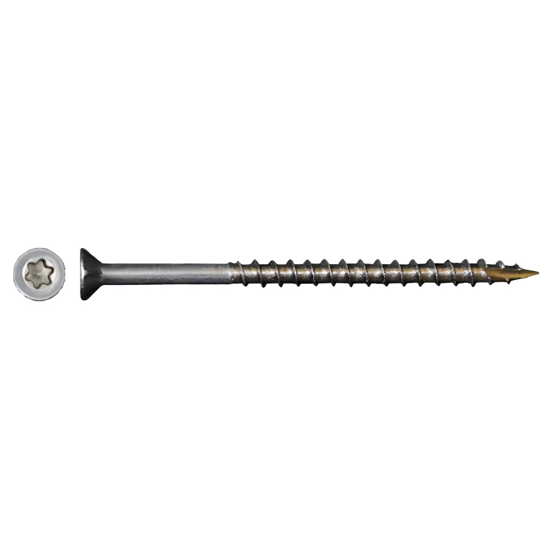 TIEMAX PRO Stainless Steel Star Drive Exterior Deck Screw 17 Point