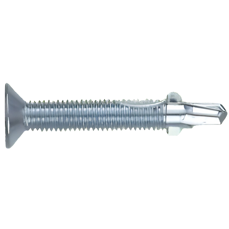 Flat Phillips Self Drilling (Tek) Screws w/ Wings #3 Point